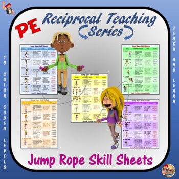 PE Reciprocal Teaching Series- Jump Rope Skill Sheets- Distance Learning