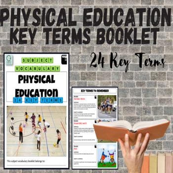 Preview of Physical education word Booklet