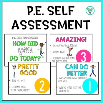Preview of PE Self Assessment | PE Signs | PE Bulletin Board | PE Poster