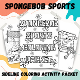 PE Sideline Assignment: SpongeBob Sports Coloring Packet