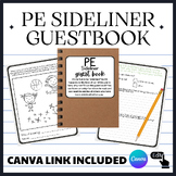 PE Sideliner guest book - activity for injured students