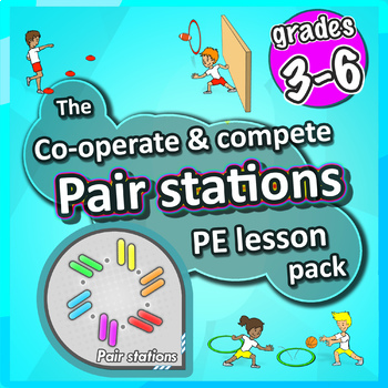 Preview of PE Games + Skill Stations: 50 activities for physical education - Grade 3-6