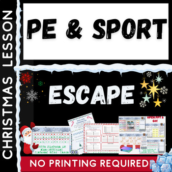 Preview of PE & Sport Christmas Quiz Escape Room