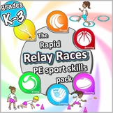 Relay Race Physical Education activities - PE games (grades K-3)