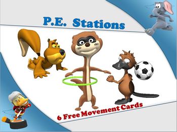 Preview of PE Stations - 6 Free Movement Cards