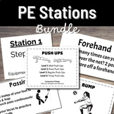 PE Stations Bundle - Physical Education Sport & Fitness Ce