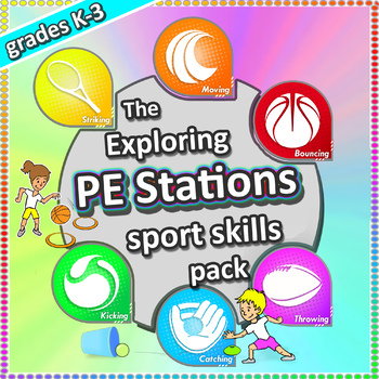 Preview of Physical education Stations & Activities: PE Lessons & cards (grades K-3)