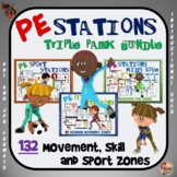 PE Stations: Triple Pack Bundle- 132 Movement, Skill and S