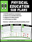 PE Sub Plans - Easy Continuous Activities For Subs!