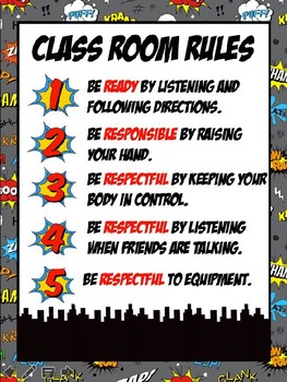 Preview of PE Superhero Themed Rules