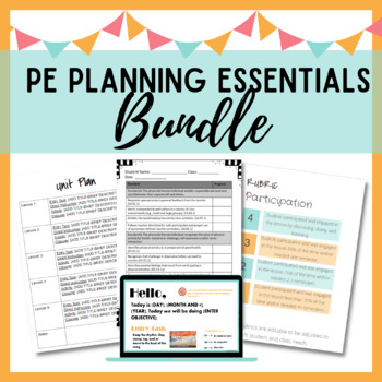 Preview of PE Teacher Planning Essentials BUNDLE