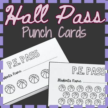 Preview of PE Themed Hall Pass Pack: Editable and Printable
