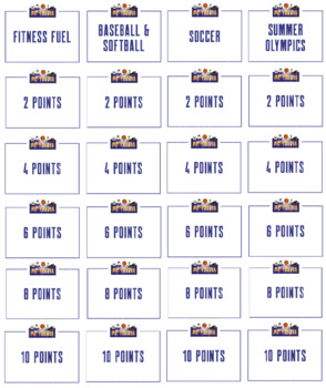 PE Trivia Game: Complete Activity Kit with 130 Trivia Questions | TPT