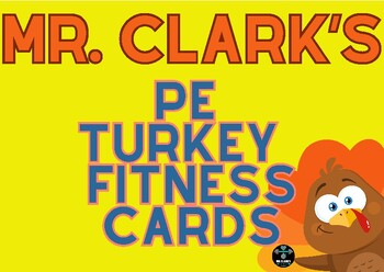 Preview of PE Turkey Fitness Cards