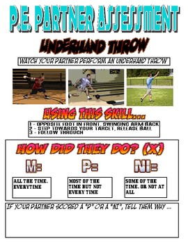 why learn to underhand throw lesson plan