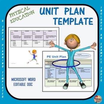 Preview of Physical Education Unit Plan- 5 "Ready to Use" Planning Templates