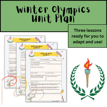 Preview of PE Fitness Stations Unit: Winter Olympics