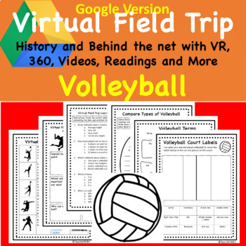 Preview of PE Virtual Field Trip Volleyball Digital