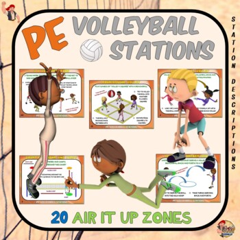 Preview of PE Volleyball Stations- 20 Air it Up Zones