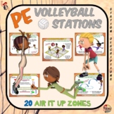PE Volleyball Stations- 20 Air it Up Zones