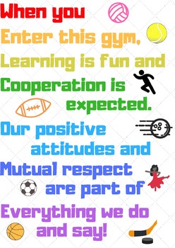Preview of PE Welcome Sign