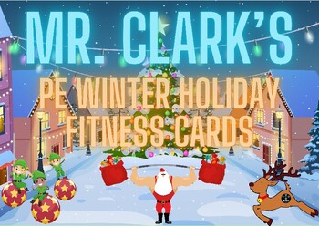 Preview of PE Winter Holiday Fitness Cards