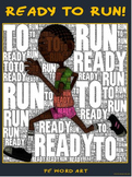 PE Word Art Poster: "Ready to Run"