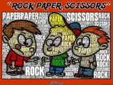 PE Word Art Poster: "Rock, Paper, Scissors!"