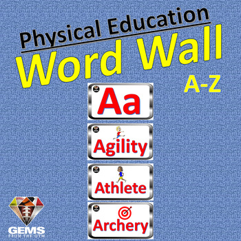 PE Alphabet Word Wall - American Coaching Academy