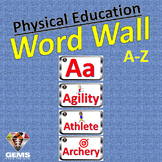 PE Word Wall - Physical Education Sport Theme!