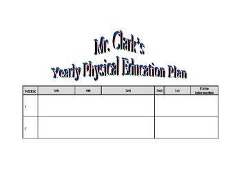 Preview of PE Yearly Physical Education Game Plan