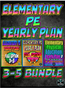 Preview of PE Yearly Plan 5,6,7 Triple Bundle 3rd-5th Edition