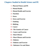 PE and Health Science Worksheets by Ceres-Science