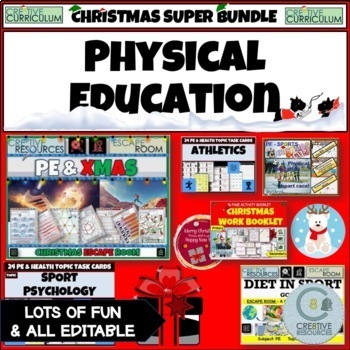Preview of PE and Sport Christmas Resources