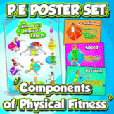 PE educational posters: The Components of Physical Fitness