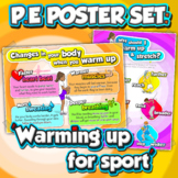 PE educational posters: Warming up for Sport (all grades)