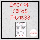 Deck of Cards Fitness for PE