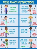PE instructional Poster: Floss Dance Instructions