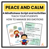 PEACE AND CALM ~ A Mindfulness of Emotions Lesson and Activities