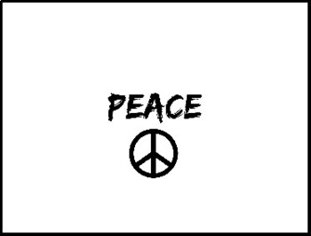 Preview of PEACE Sign Classroom Bulletin Board Poster - MLK