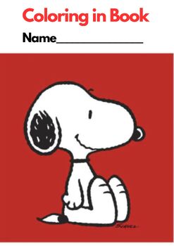 Preview of PEANUTS & SNOOPY COLORING in Book (32 pages) US Spelling