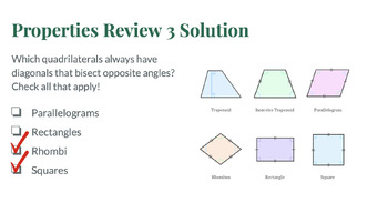 Preview of PEARDECK LESSON: Quadrilaterals_Identifying Quadrilaterals