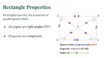 Preview of PEARDECK LESSON: Quadrilaterals_Rectangles, Squares, Rhombi