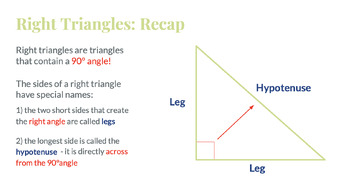 Preview of PEARDECK LESSON: Right Triangles & Trigonometry_Pythagorean Theorem Review