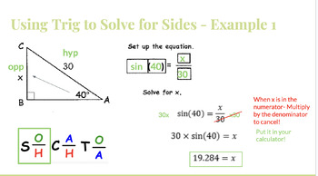 Preview of PEARDECK LESSON: Right Triangles & Trigonometry_Solving Trig Equations (Review)