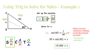 Preview of PEARDECK LESSON: Right Triangles & Trigonometry_Solving Trigonometric Equations