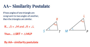 Preview of PEARDECK LESSON: Similarity_Similar Triangles & Proportions Review