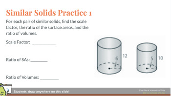 Preview of PEARDECK LESSON: Solids_Similarity in 2D & 3D Figures