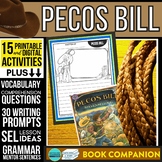 PECOS BILL Activities Worksheets and Interactive Read Aloud Lesson Plans