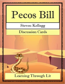 Preview of PECOS BILL Steven Kellogg * Discussion Cards (Answer Key Included)